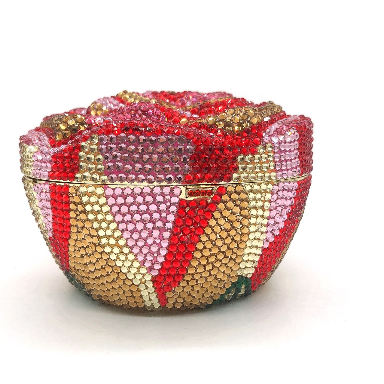 Luxury Bags Yellow - Bolso de mano de cristal con