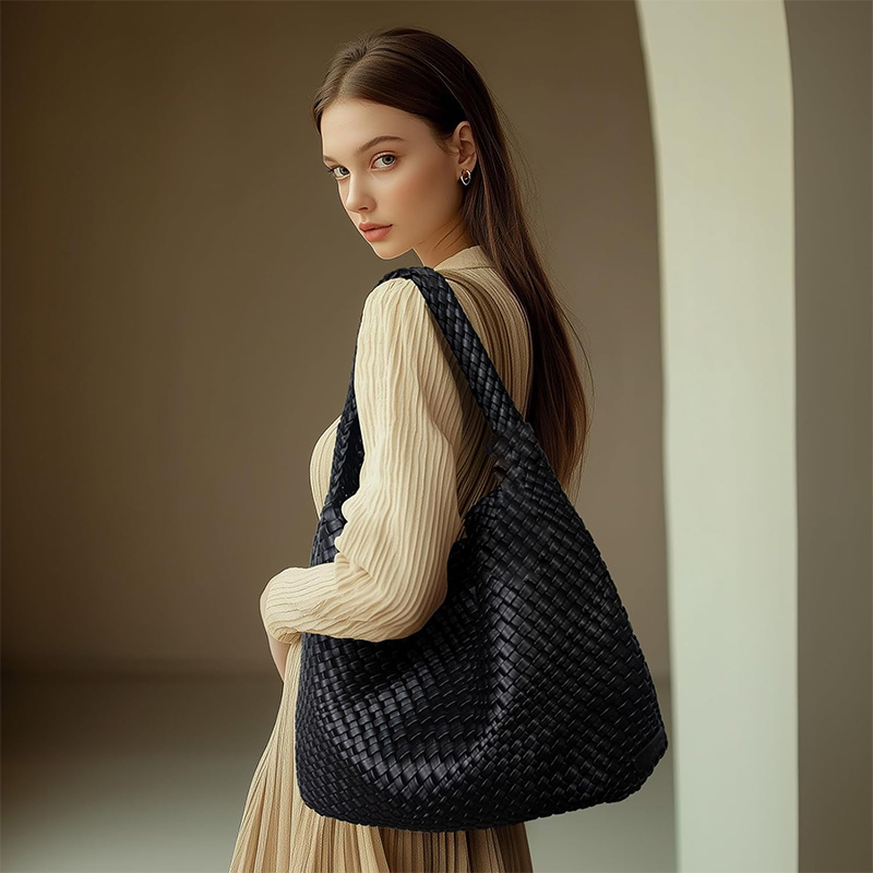 Luxury Beach Bags Ysl - Bolso de mano tejido para mujer,