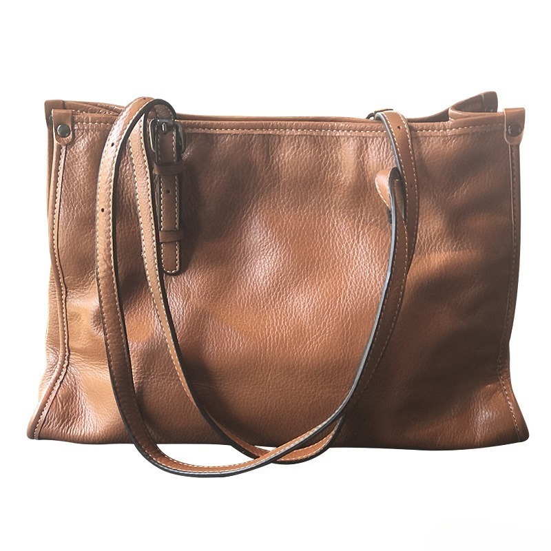 Quiet Luxury Bags Tote - Bolso Tote de Cuero Genuino para