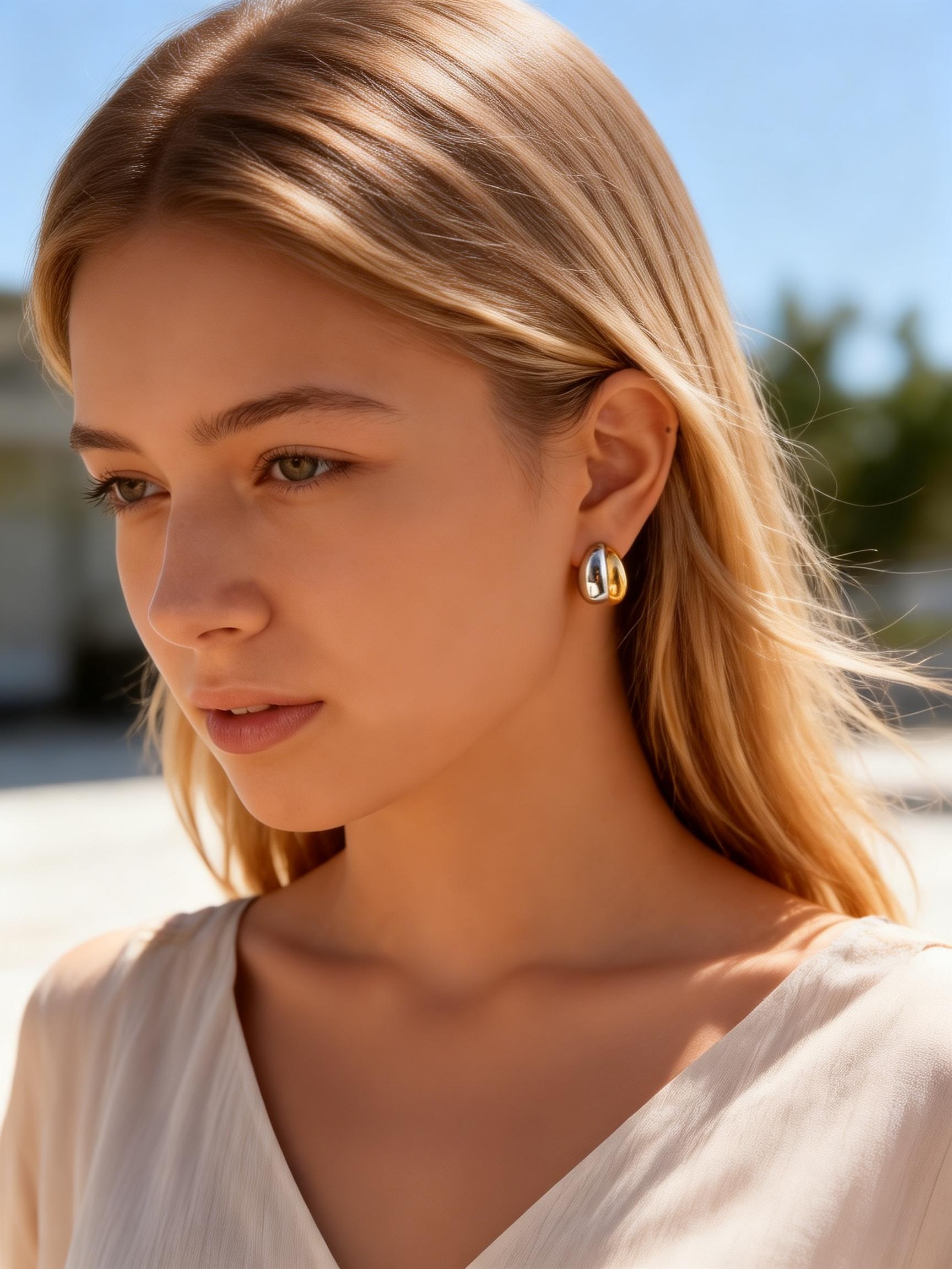 Luxury Bags Dropshipping - Pendientes de Acero Inoxidable con Forma