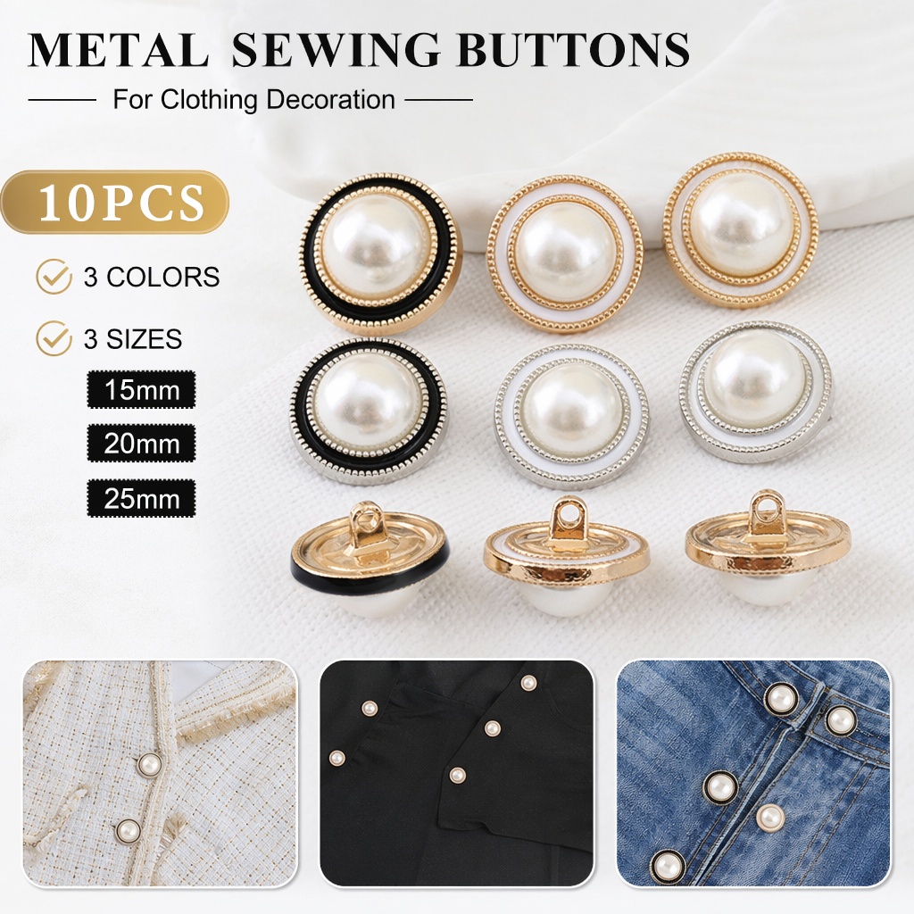 Luxury Bags Dry Clean - 10 Botones de Costura de Metal