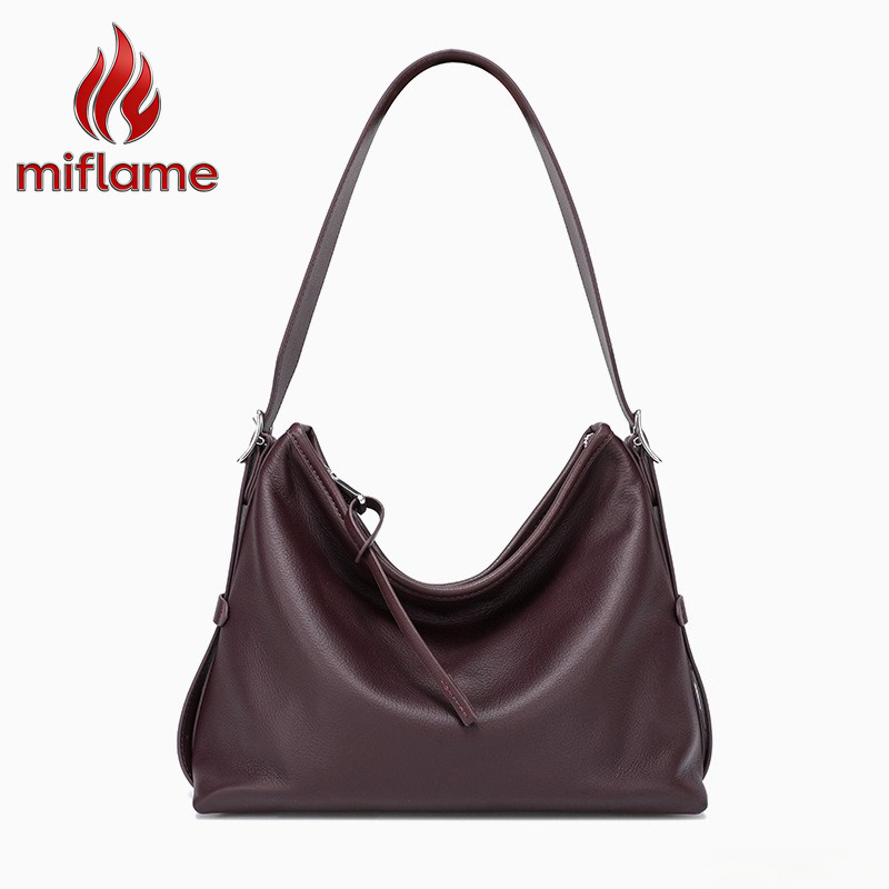 Quiet Luxury Bags Tote - Bolso de Hombro de Cuero Genuino