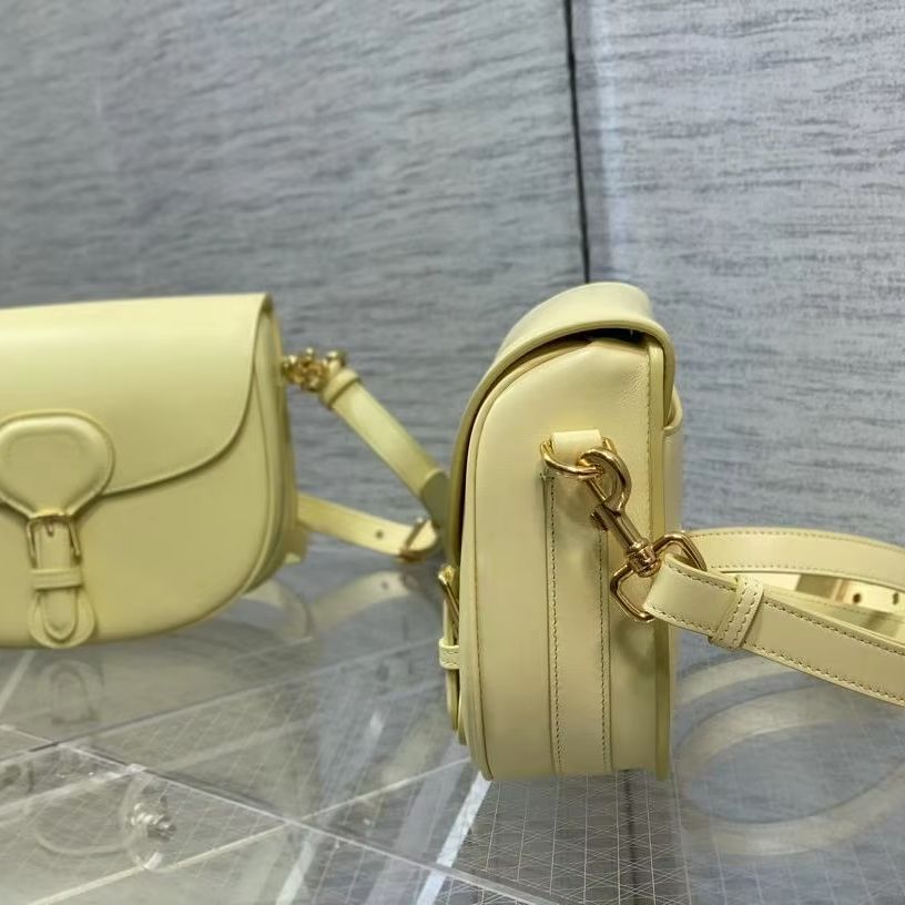 Luxury Bags Yellow - Bolso de Cuero Suave Color Amarillo