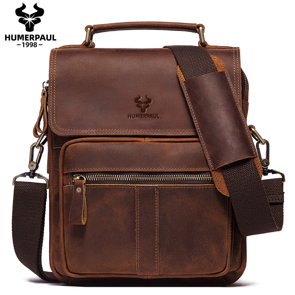 Luxury Bags For Travel - HUMERPAUL, bolso de hombro de cuero