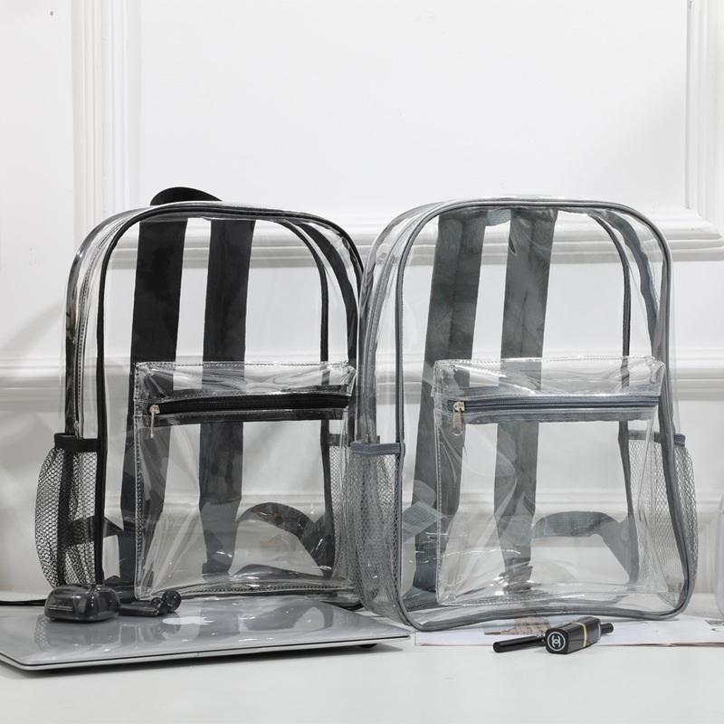 Shoulder Bag Slouchy - Mochila Deportiva Transparente de PVC para