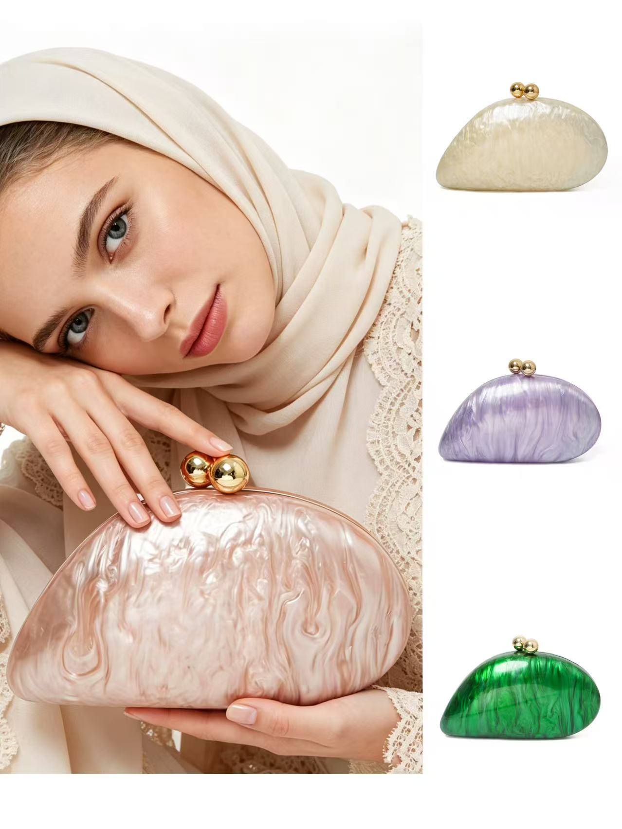 Luxury Bags To Sell - Bolso de Noche de Acrílico Irregular,