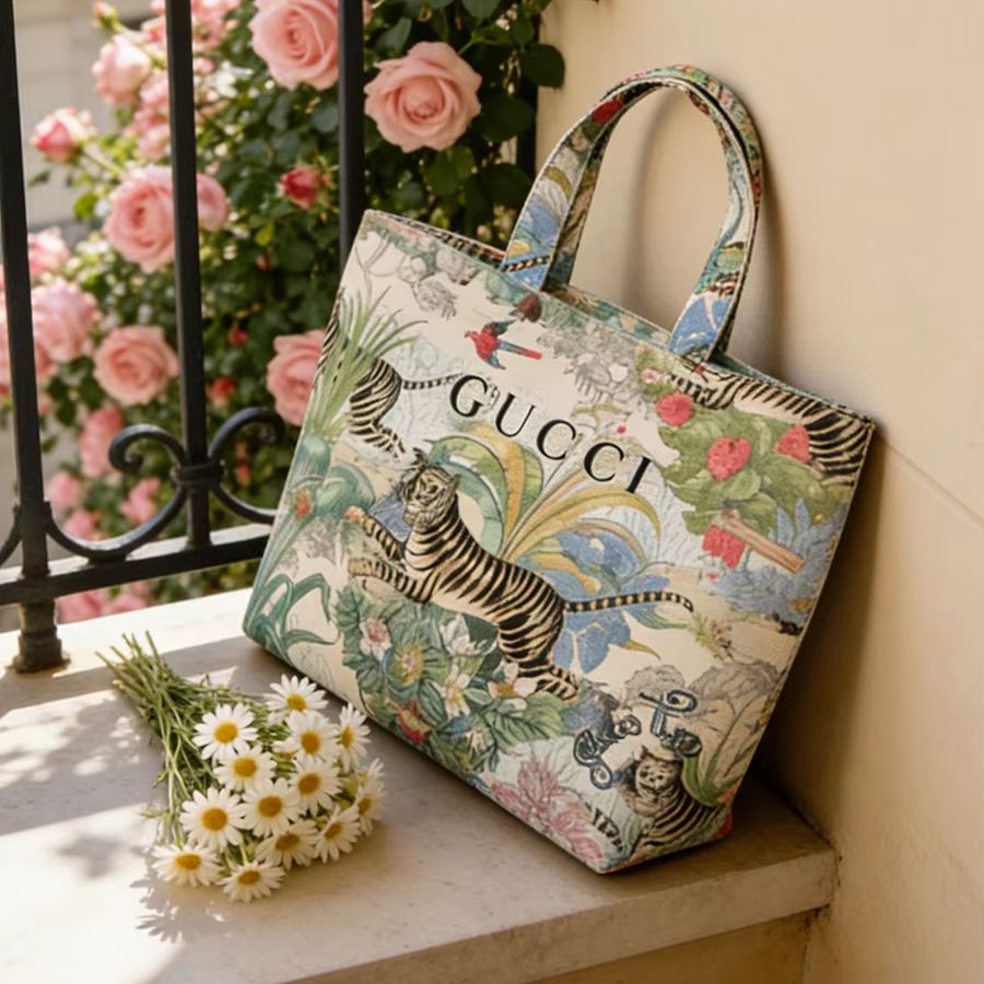 Bolso de Gucci con Estampado d - Luxury Beach Bags Ysl reseña y precio