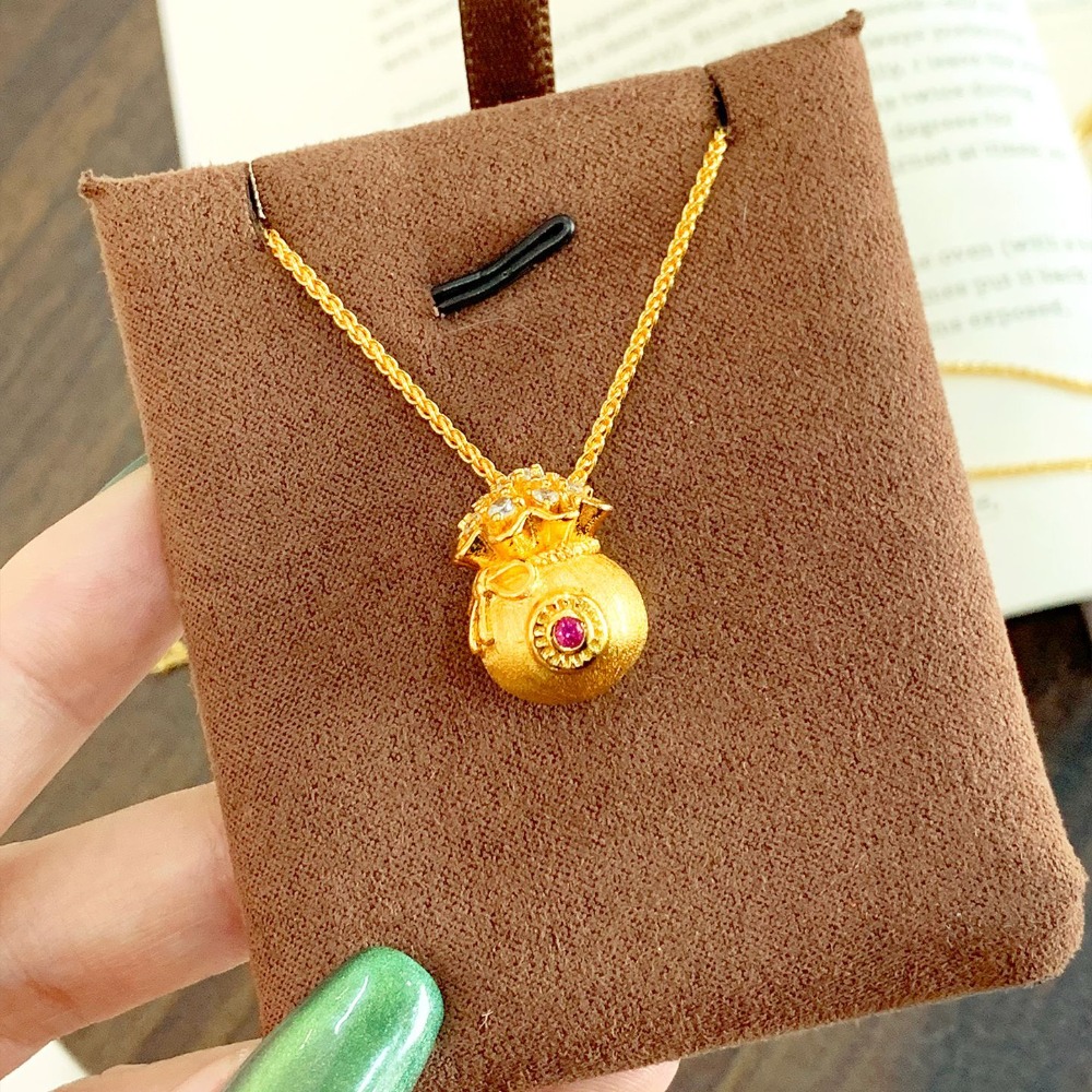 Collar con colgante de bolsa d - Luxury Bags Drawing reseña y precio