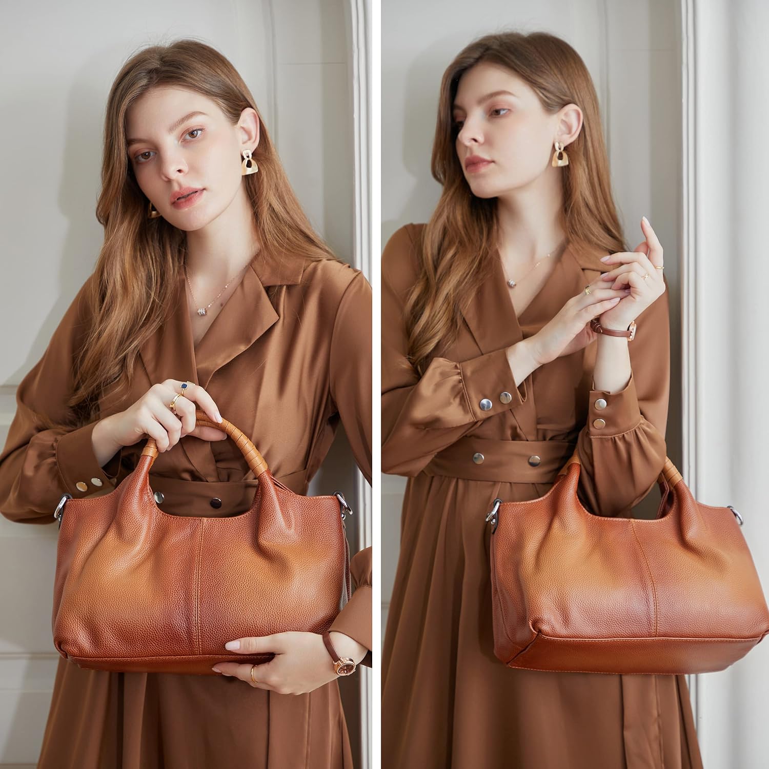 Bolsos de Hombro de Cuero Genu - Quiet Luxury Bags Tote reseña y precio