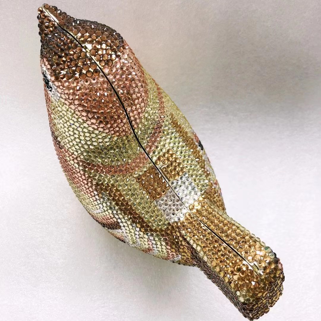 Bolso de noche con diamantes d - Luxury Bags Yellow reseña y precio