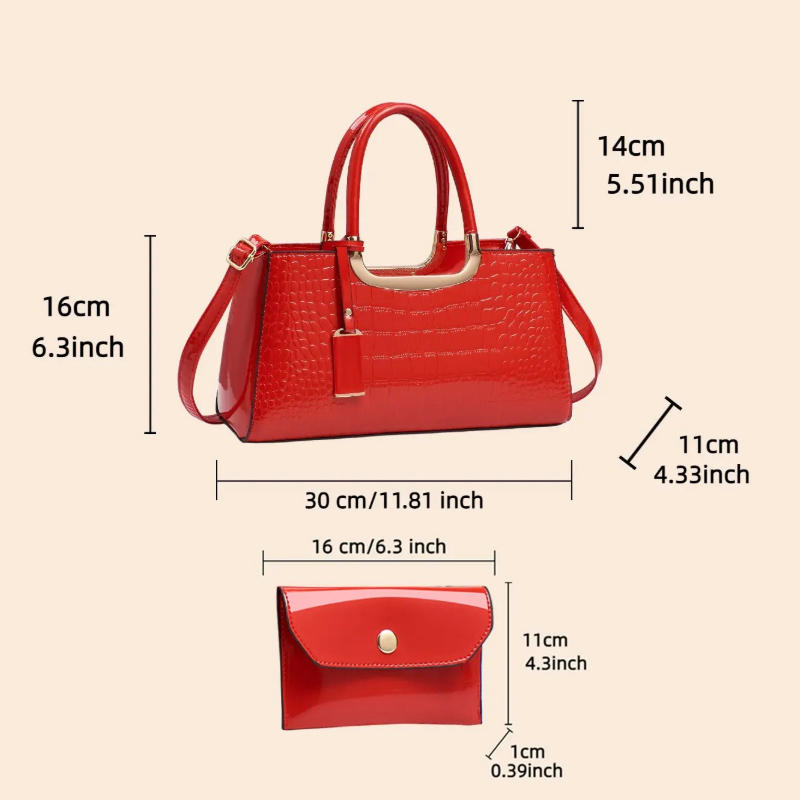 Conjunto de Bolsos de Mano par - Luxury Zipper Bags reseña y precio
