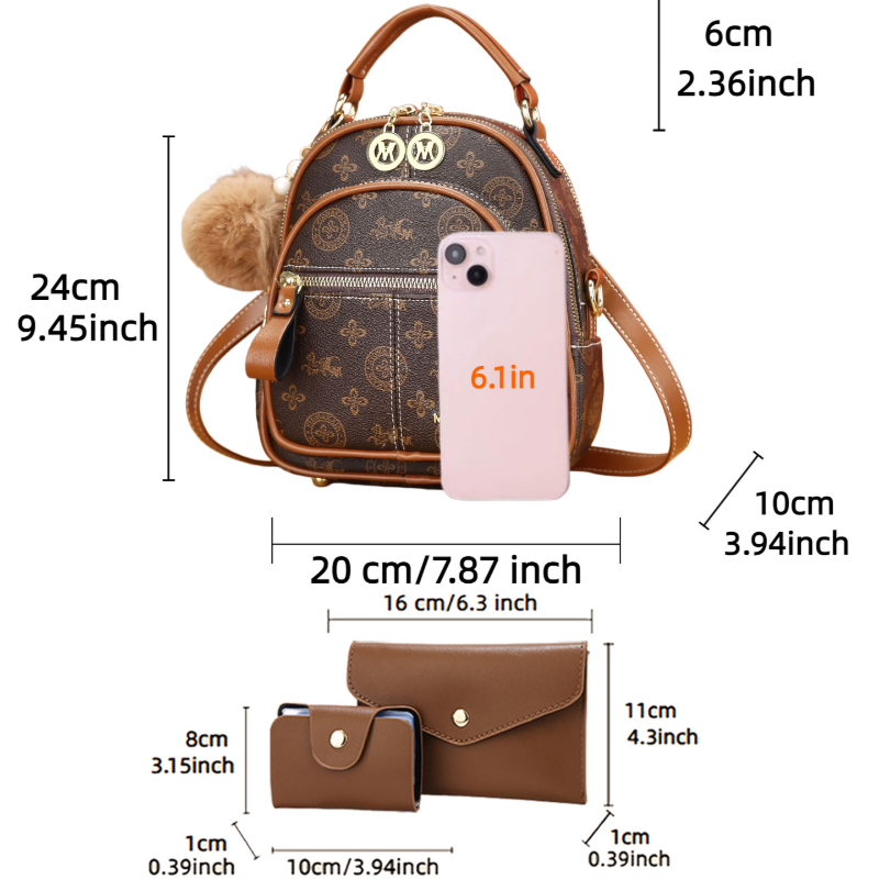 Conjunto de 3 bolsos para muje - Luxury Zipper Bags reseña y precio