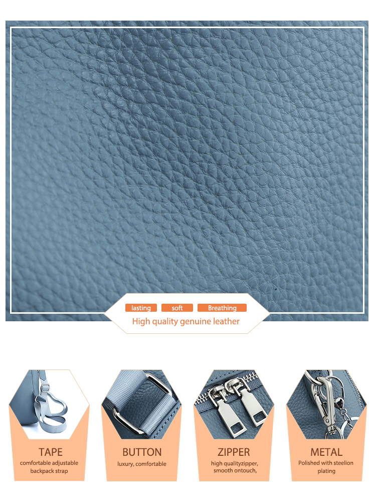 Mochila Zency de cuero genuino - Shoulder Bag Slouchy reseña y precio