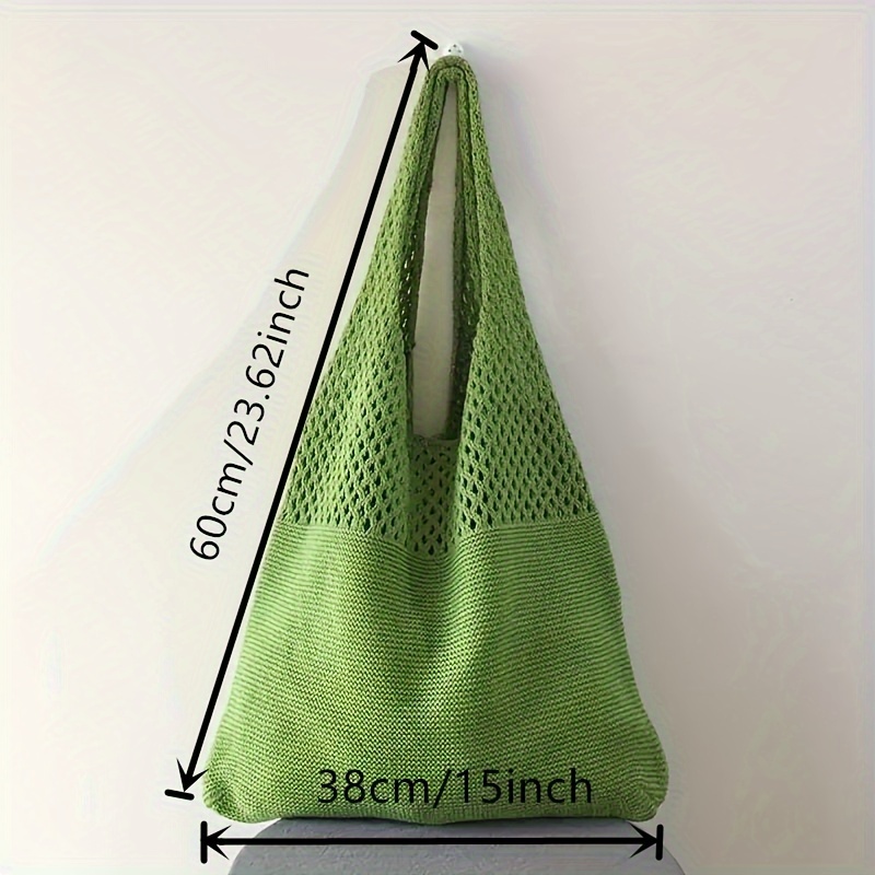 Bolsa de ganchillo hueca retro - Luxury Beach Bags Ysl reseña y precio