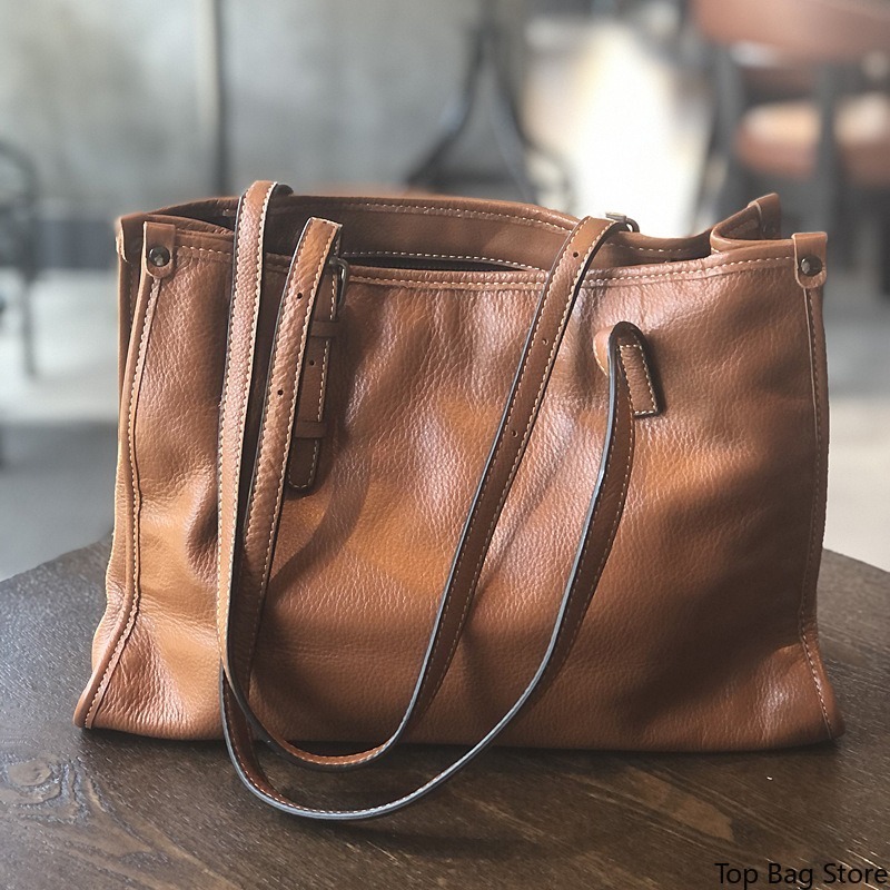 Bolso Tote de Cuero Genuino pa - Quiet Luxury Bags Tote reseña y precio