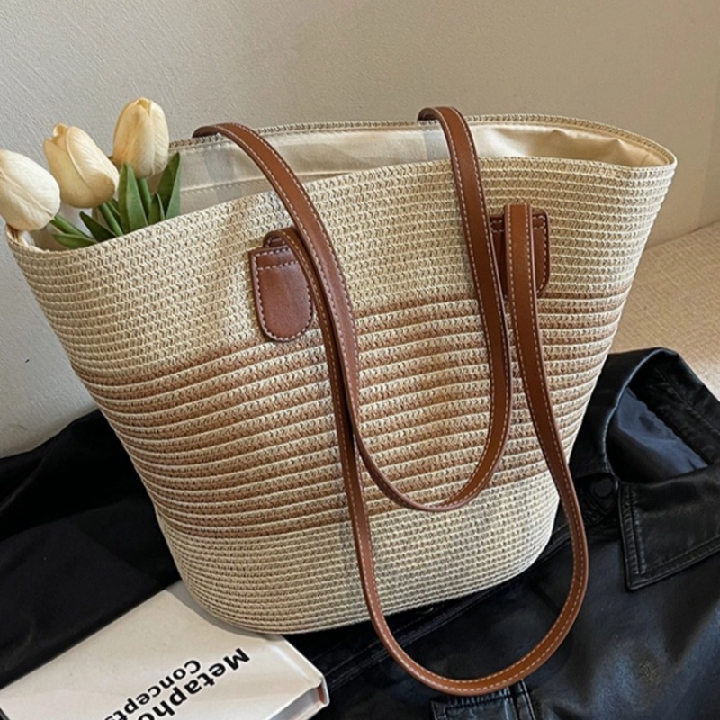 Bolso de paja para mujer, bols - Luxury Beach Bags Ysl reseña y precio