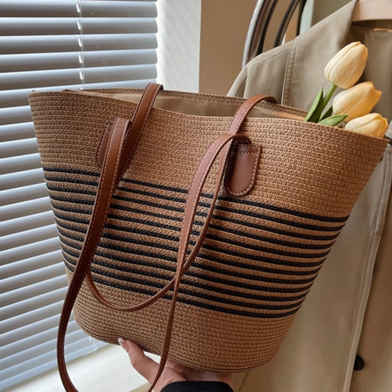 Bolso de paja para mujer, bols - Luxury Beach Bags Ysl reseña y precio