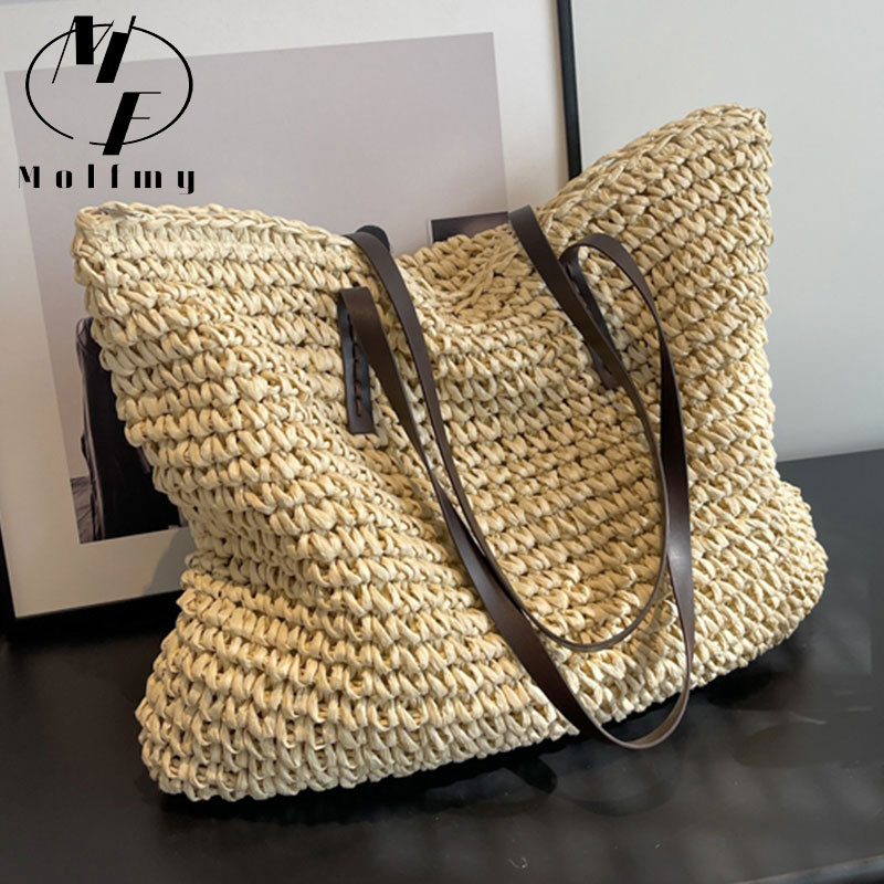 Bolsos de mano tejidos de paja - Luxury Bags Store reseña y precio