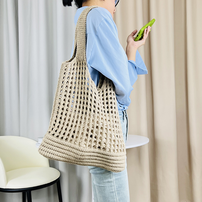 Bolso de hombro tejido con dis - Luxury Beach Bags Ysl reseña y precio