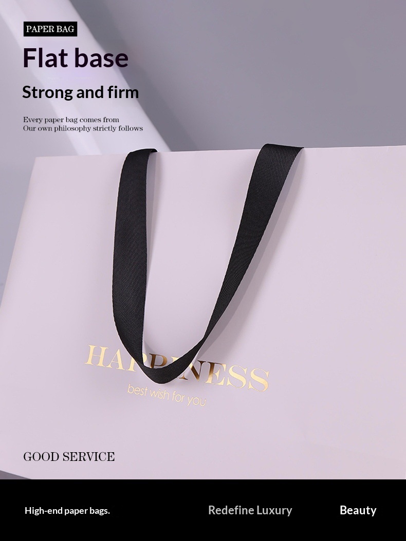 Bolsas de Papel Cartón Blanco  - Luxury Bags Store reseña y precio
