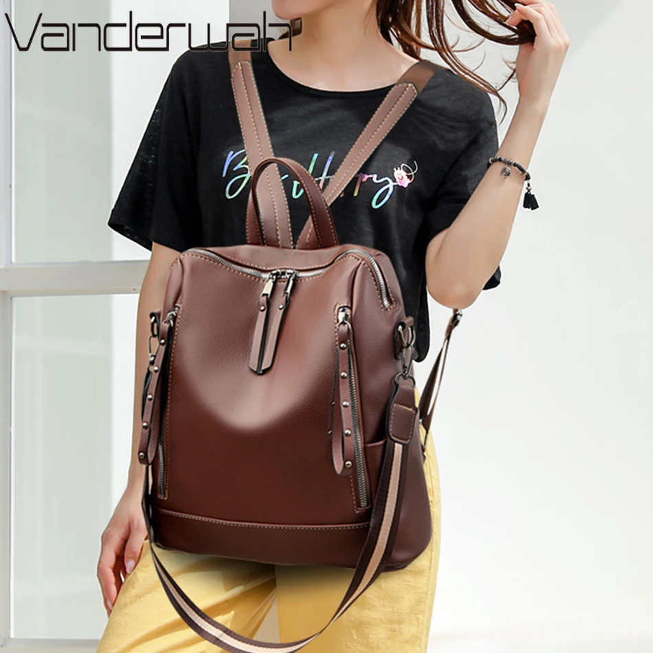 Mochila De cuero suave para es - Luxury Zipper Bags reseña y precio