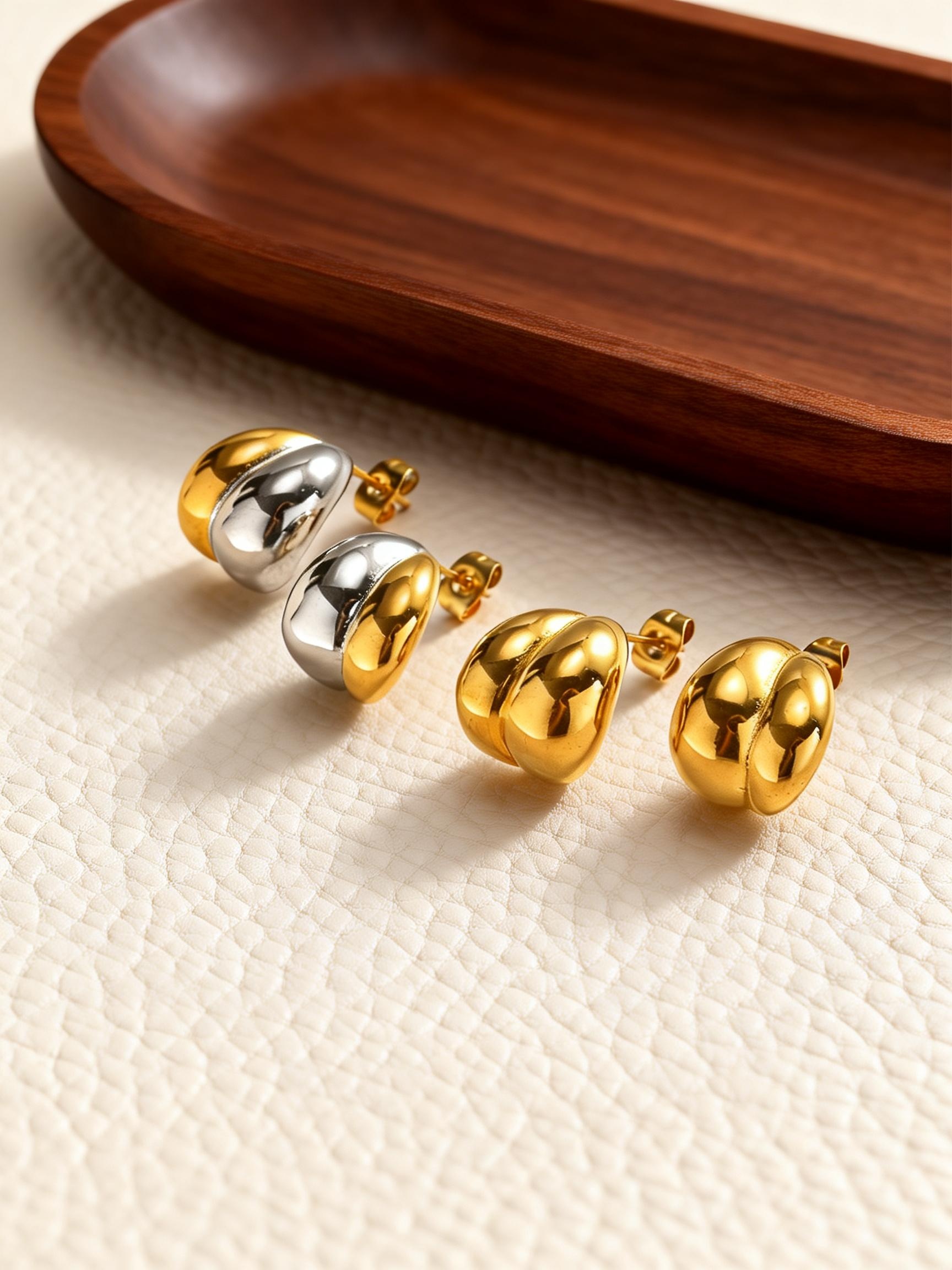 Pendientes de Acero Inoxidable - Luxury Bags Dropshipping reseña y precio