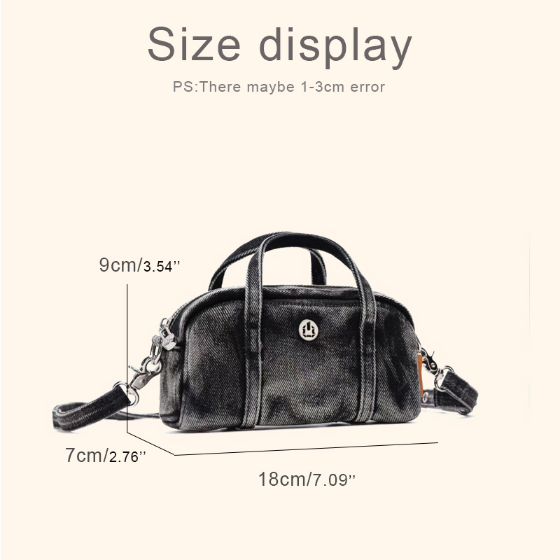 Mini bolsos de mezclilla infor - Luxury Zipper Bags reseña y precio