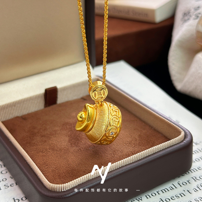 Collar de lingote de la suerte - Luxury Bags Yellow reseña y precio