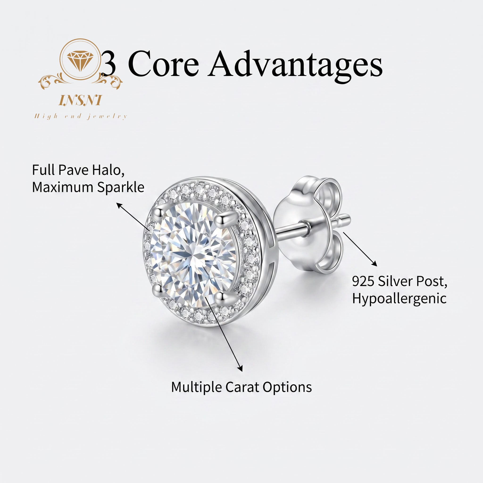 Pendientes de Plata de Ley 925 - Luxury Bags Dropshipping reseña y precio