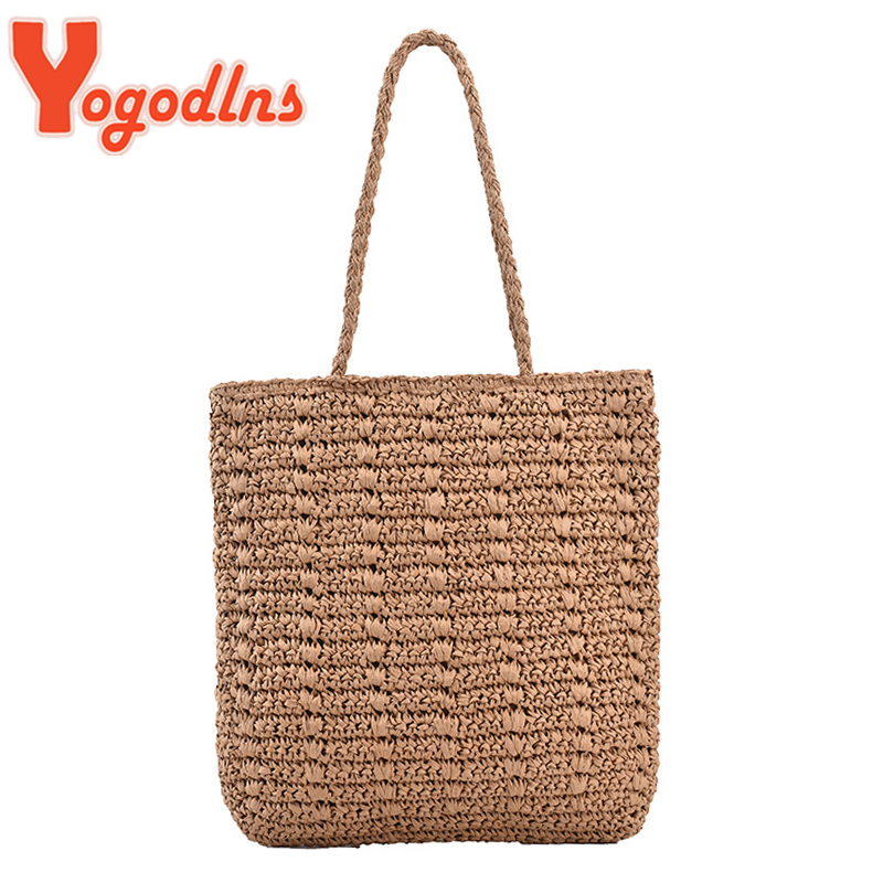 Bolso de paja de gran capacida - Luxury Beach Bags Ysl reseña y precio